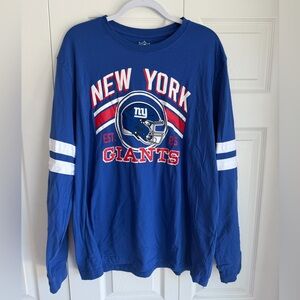 Men’s NFL New York Giants Blue Long Sleeve Shirt